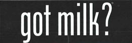 Bumper Sticker "Got Milk" by Serigraphic Screen Print