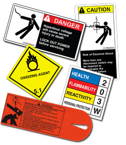 Warning Decals are available at Serigraphic Screen Print iin La Crosse, WI