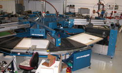 Screen Printing Press at Serigraphics Screen Printing